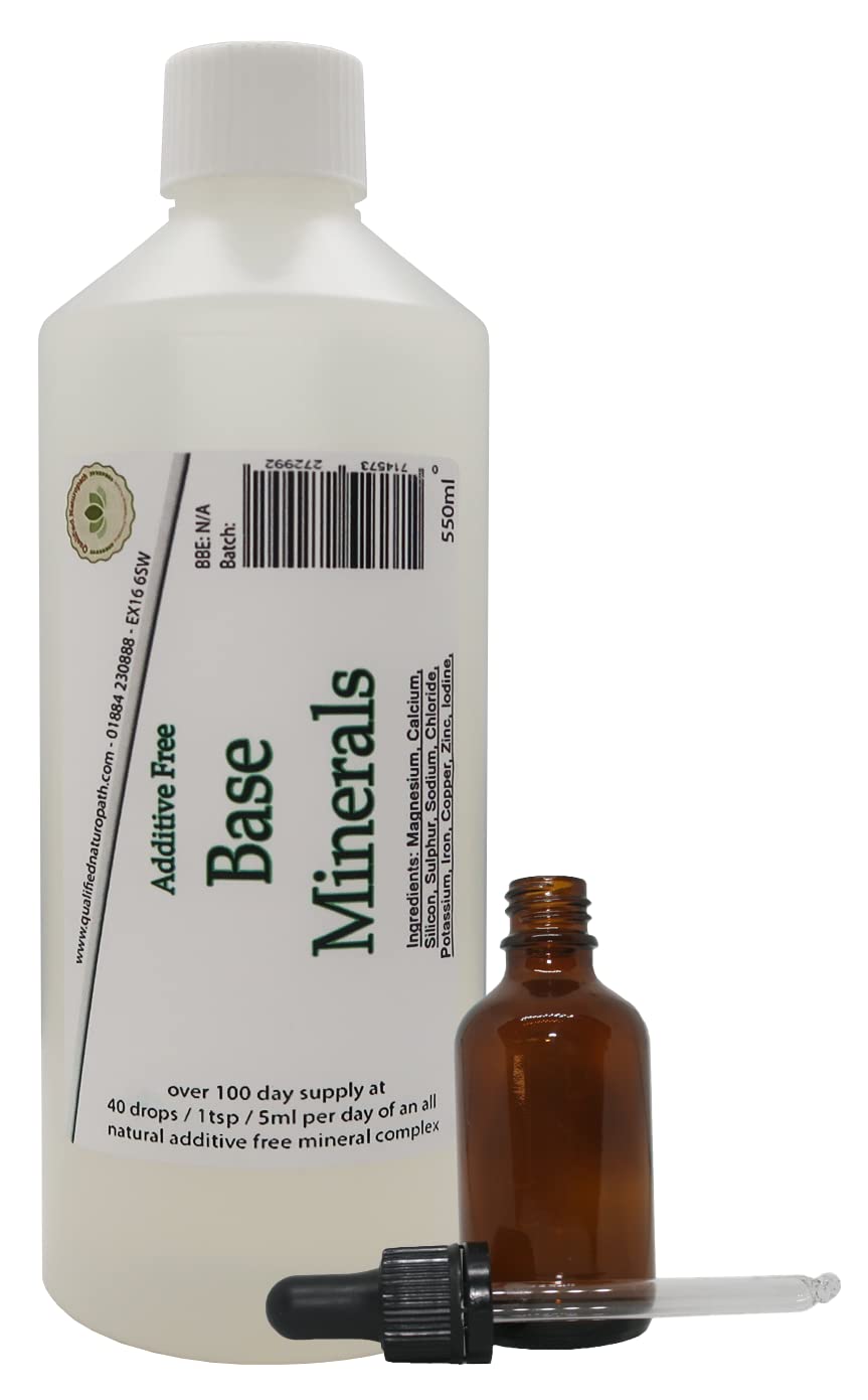 Base Minerals 550ml - a Complex containing Over 70 Minerals - with a Pipette and Travel Bottle