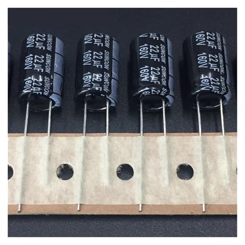 Condensador 22uF 160V 10x16mm de aluminio radial para fuentes de alimentación y placas PCB