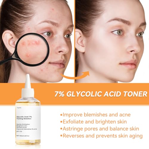 Acido Glicolico 7% Toning Resurfacing Solution, Glycolic Acid, Apto para Todo Tipo de Piel, Cuidado de la Piel Ácido Glicólico, Exfoliante, Manchas, Acné - imagen 2