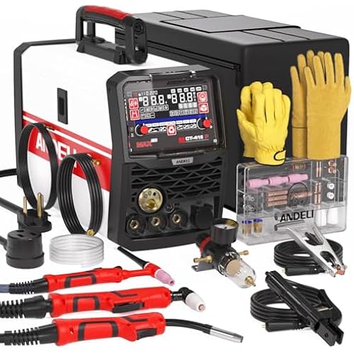 ANDELI Plasma Cutter Welder Combo,MIG Welder with Complete Welding Torch
