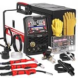 ANDELI Plasma Cutter Welder Combo，6-in 1 Pulse MIG/HF TIG/HF Cut/Stick/Flux Core Multifunctional Welder，110V/220V Dual Voltage Aluminium MIG Welding Machine,160A MIG/TIG/Stick & 40A Cut
