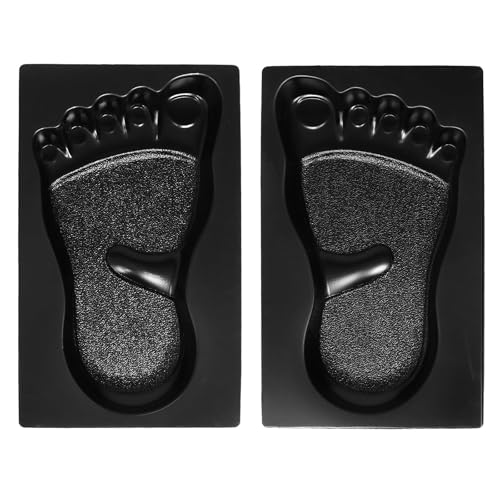 Molde para baldosas de suelo de plástico negro de 2 piezas Mobestech bricolaje 2