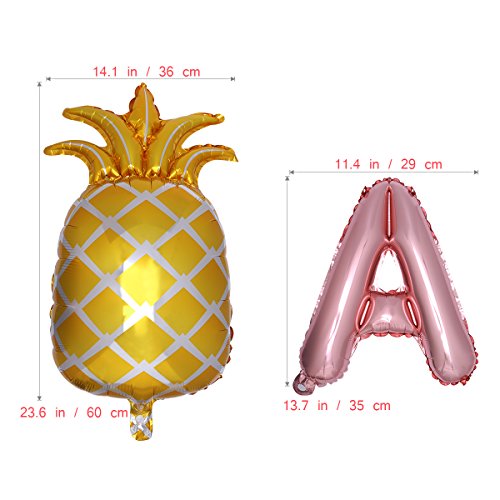 Luoem Hawaiian Balloons Aloha Mylar Ballon Hawaii Luau Partydekorationen Sommer Tropischen Party Favors Supplies(Aloha Balloons) #TOP1