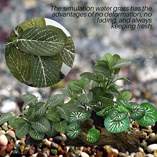 Naoedeah Silk Aquarium Plants For Betta Fish Reptile Terrarium 3 Pcs Plastic Floating Fake Fish Tank Plant Decorations Accessories Small Artificial Underwater Aquatic Water Grass #TOP5
