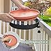 GESAIL Heated Bird Bath for Outdoors for Winter, 3 Easy Ways to Mount Detachable Bird Bath Bowl, 75W Heated Bird Baths with Thermostatically Controlled for Garden Yard Patio Lawn, Terracotta
