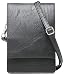 Shomico Women Small Crossbody Purse Cell Phone Pouch Wallet Shoulder Bag For 6 Inches (Kay Black)