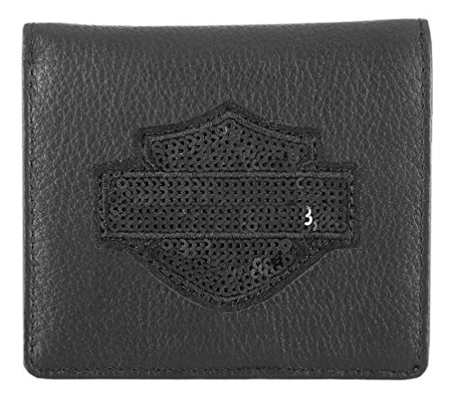 Harley-Davidson Women's Showgirl B&S Bi-Fold Leather Wallet
