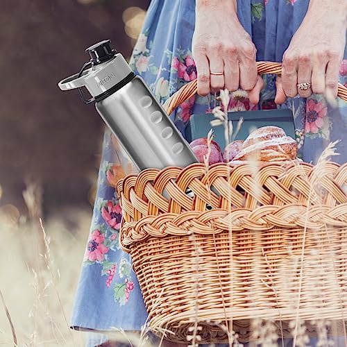 Milton-Gripper-1000-Stainless-Steel-Water-Bottle-920-ml-Silver-Leak-Proof-Easy-Grip-Light-Weight-Easy-to-Carry