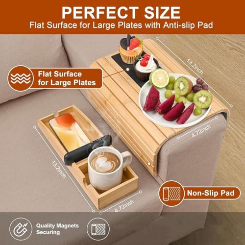 Soporte de brazo de sofá anticaídas para evitar derrames de bebidas 4