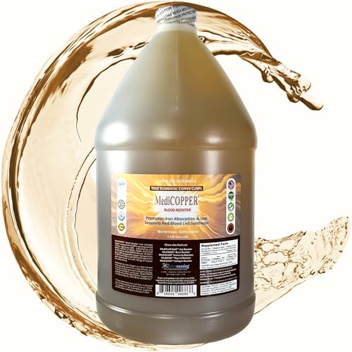MediCOPPER True Colloidal Copper Dietary Supplement - 1 US Gallon in Opaque BPA-Free Plastic Jug