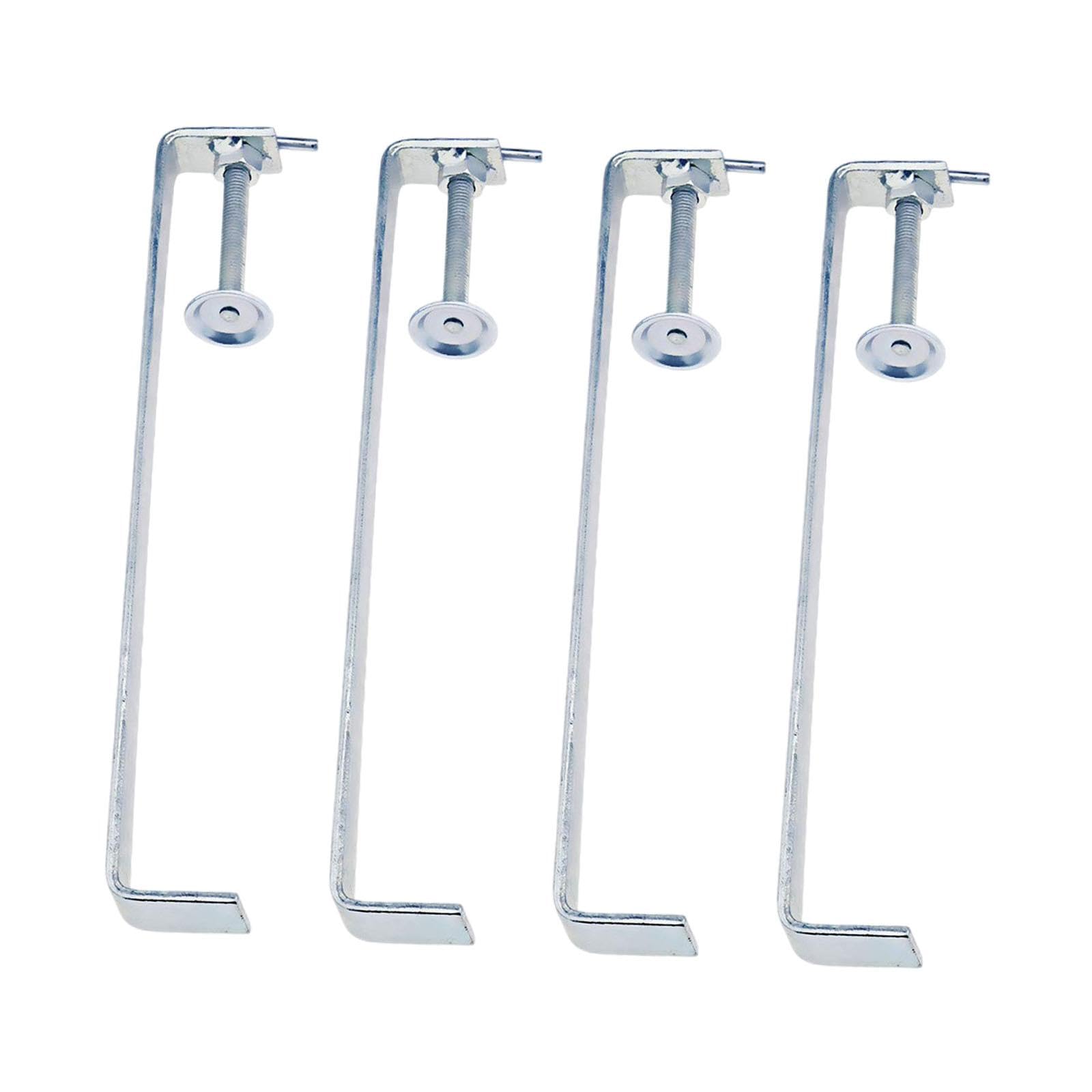 MYCENSE 4Pcs Brick Profile Clamps,Steel Plate Clamp,Multipurpose,Angle Clamp Holder Brick Clamping Clips, for Construction Workers, length 30cm