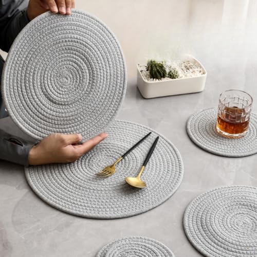 Ladfrol �h�����N�p���E���h�R�[�X�^�[6�p�b�N�A�e�[�u���p���B���e�[�W�E�[�u���R�[�X�^�[�Z�b�g�A�z���R�[�X�^�[�ϔM�� (15CM,K23535�O���[) [���s�A���i]