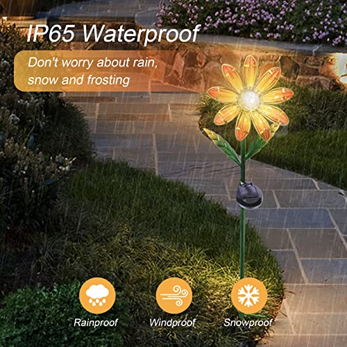 Afirst Solar Lights Outdoor Waterproof Decorative - Solar Garden Stakes Sunflower Decoration Led Solar Powered Light For Patio Pathway Courtyard Garden Lawn #TOP5
