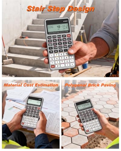 Image of ROATEE Construction Calculator Silver Industrial & Scientific Engineering Calculator for Contractor