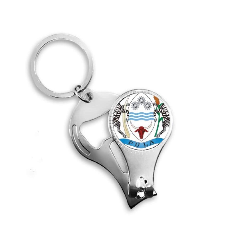 Porte-clés avec emblème national du Botswana : emportez vos souvenirs de voyage partout