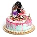 Drunk Doll Cake Topper | Funny Decoration Kit for Celebrating a Bachelorette Party or any Birthday 21 and Up (8 Piece Set)(Not Edible)(African American)