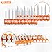 KAMSIN SD-38 12 Gauge 1 1/2'' (38mm) Length Mechanical Galvanized Smooth Shank Plastic Collated Concrete and Steel Nails Drive Pins Gas Nails for Gas Power Concrete Framing Nailers (800PCS/BOX)