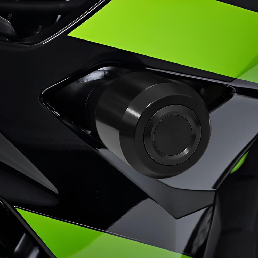 Modeer Sturzpads Für K.awasaki Z650 Ninja 650 2017~2024 Motorrad rahmen Slider Antikollisions-Fallschutz Crashpads z 650 ninja650 Zubehör (Schwarz)