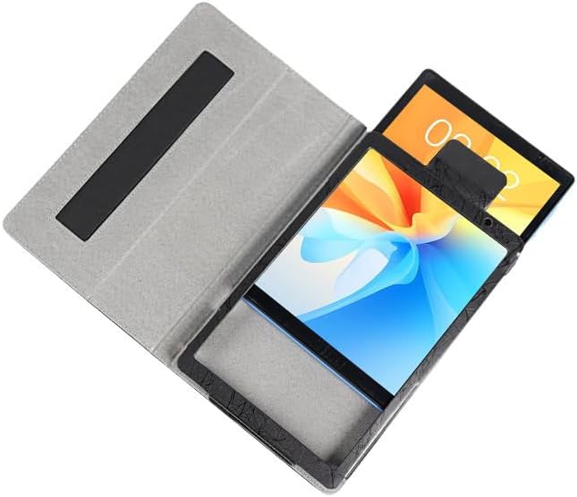 INSOLKIDON Compatible with DOO-GEE T20S 10.36 INCH 2023 Tablet case, Full Coverage Ultra Slim Color Leather Cover Case with Folding Stand Cover Rugged with Auto Sleep/Wake Hard Shell (Black)