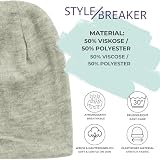 styleBREAKER czapka beanie unisex melanżowa drobny splot do,Mauve