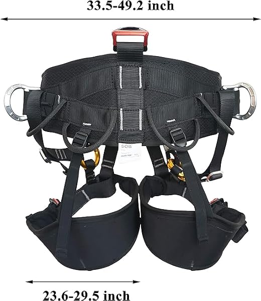 SOB Imbracatura Arrampicata, Imbrago Arrampicata per Mezzo Corpo, Imbracatura Anticaduta per Speleologia l'alpinismo Protezione Anticaduta All'Aperto - 3