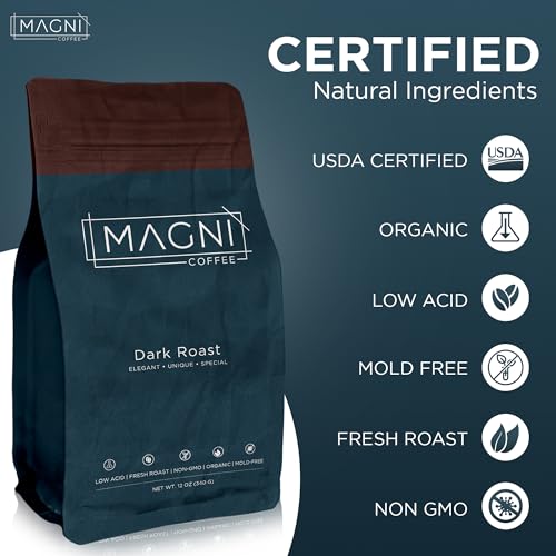 Magni Coffee Whole Bean - Dark Roast - Low Acid thumb #2