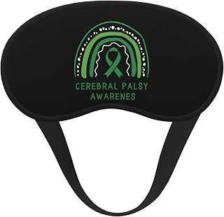 Cerebral Palsy Awareness Month Sleep Eye Mask Blindfold for Women Men Travel Work Meditation Yoga