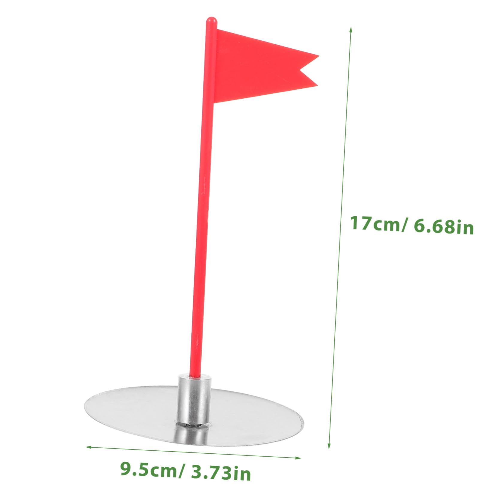 balacoo Golf Putting Cup Flag Set Sturdy Plastic Golf Hole Cup Stainless Steel Base for Backyard Practice