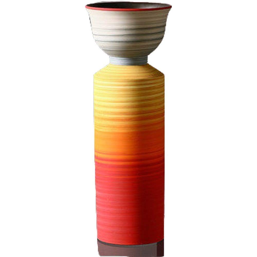 Vase céramique Erie haute résistance au style unique pour centre de table de mariage