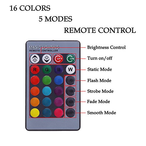 1797 H11 H8 H16(Jp) H9 Led Rgb Fog Lights Bulb Amber Yellow White Multicolor 16 Color Changing Switch Kit Strobe Lamp Bulbs For Car Trucks Remote Control 12V 5050Smd Replacement Pack Of 2 #TOP3