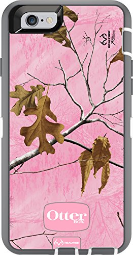 OTTERBOX Defender iPhone 6/6s Case - Retail Packaging - Realtree Xtra Pink (White/Grey W/Xtra Pink CAMO)