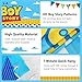 Boy Story Baby Shower Decorations Backdrop Banner,It's A Boy Stroy Large Size 3 x 5Ft Toy Cloud Backdrop Banner Decor