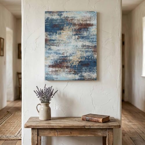 Wood Canvas Wall Art, Bohemia Large Wall Decor for Living
