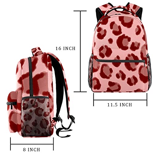 Mochila para portátil resistente con estampado de leopardo exclusivo 2