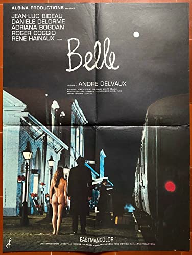 Affiche BELLE André Delvaux JEAN-LUC BIDEAU Danièle Delorme 60x80cm