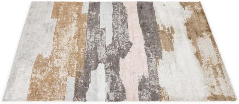 Homes r us Claire Handloom Carpet, Multicolour - 160X230 Cm-5110200202694
