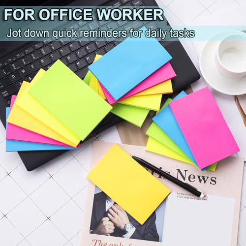 Image of (15 Pads) Sticky Notes 3x5 in,Bright Notepads,Stickies,Memo Note Pads