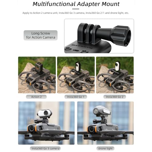 Image of GetZget Action Camera Holder Mount Compatible with DJI Avata 2 Accessories : Capture Every Adventure
