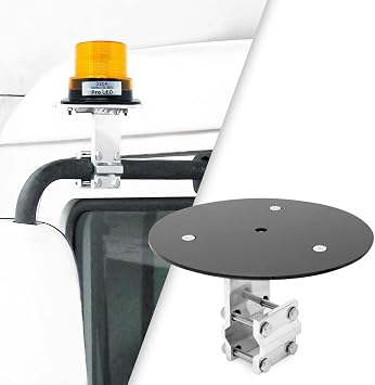 Pro LED BRK11 Aluminum Mirror Mount Bracket with Steel Adapter Plate for Magnet Mounted Lights