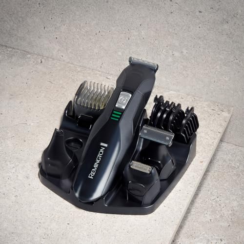 Remington All-in-One Grooming Kit Beard Trimmer (4 Attachments, Beard & Hair Comb, Nose & Ear, Detail Trimmer, Mini Foil Shaver, 3 Combs, Stainless Steel Blades, 40-Minute Run Time, Cordless) PG6020 - Image 10