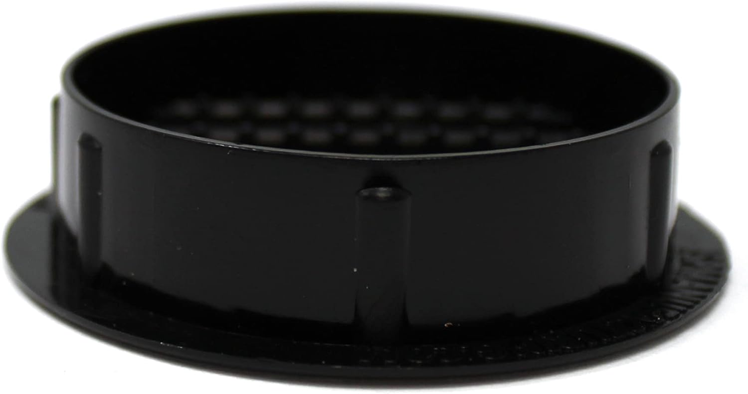 Black 4" Round Plastic Soffit Air Vent 50 Pack