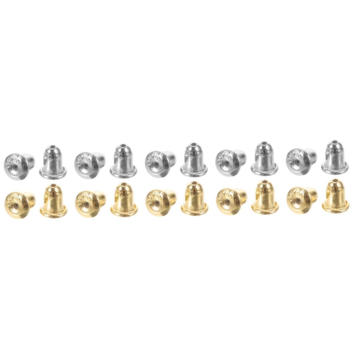 EXCEART 10pares Tuercas Para Pendientes De Plata Hipoalergénicas Diseño Decorativo Para Seguridad Orejas Accesorios Para Joyería Femenina