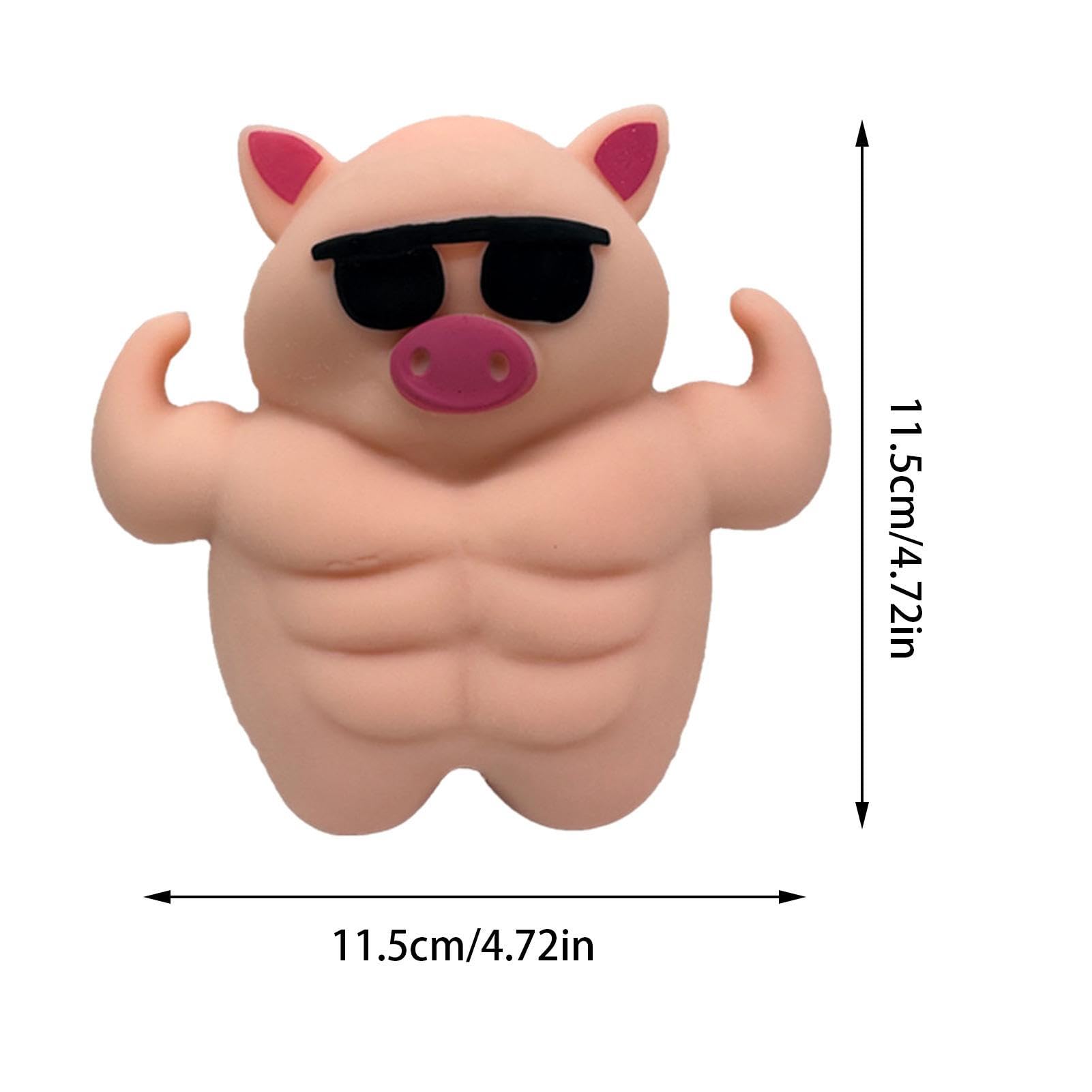 Amazon.co.jp: 豚の感覚ストレスおもちゃ、マッスル豚のスクイーズ