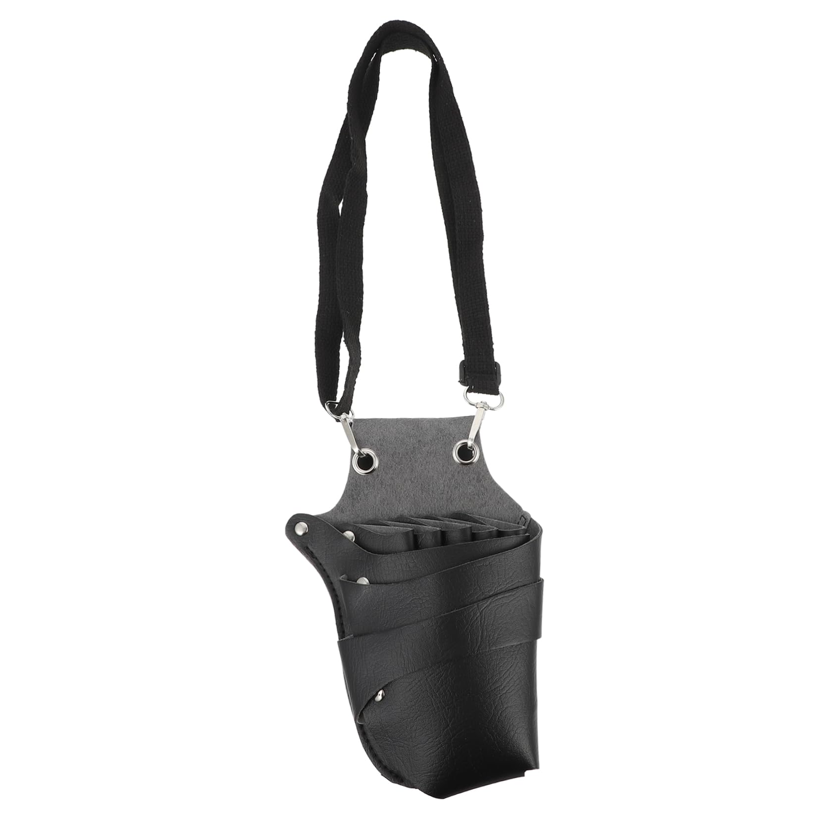Healvian Professional Hairdressing Scissor Bag Hair Stylist Tool Pouch Barber Scissor Storage Pu Leather Multi-function Hairdresser Bag