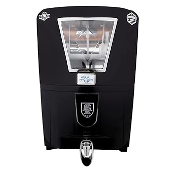 AQUA LIBRA WITH DEVICE Black Water Purifier with RO+UV+UF+TDS Water Filter for Home, Kitchen, 11 Liter