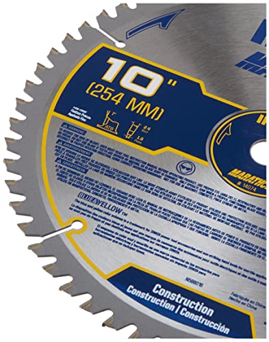 Irwin Tools Marathon Carbide Table / Miter Circular Blade, 10-Inch, 60T (14074) #TOP3