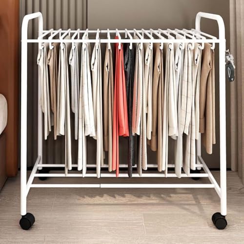 Portant à vêtements extensible en métal pour en finir avec le manque de place
