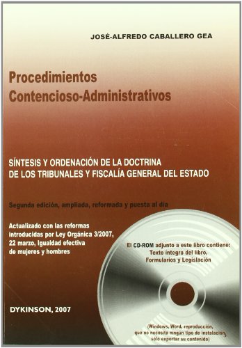 Portada de Procedimientos contencioso-administrativos: S¡ntesis y ordenaci¢n de la doctrina de los tribunales y fiscal¡a general del estado