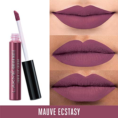 Image of LAKME Forever Matte Liquid Lip Colour, Mauve Ecstasy, 5.6 Ml & Lakme Forever Matte Liquid Lip Colour, Brown Espresso, 5.6 Ml