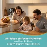 Homery Türsicherung Kinder [2 Stück] – Kindersicherung Tür, Türsicherung ohne Bohren für Türklinke & Türhebelschloss, Türschloss Kindersicherung innen, Türklinken Stopper ohne Bohren
